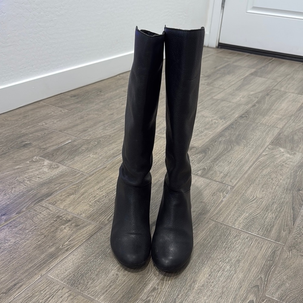 Steve Madden Black Knee-High Women's Boots
